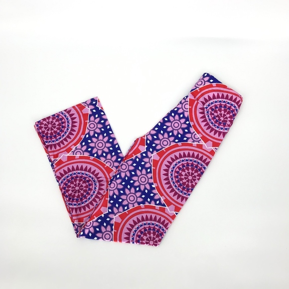 Pink and Blue Stretch GoGo Pants - Picture 4 of 6